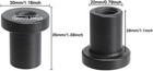 Sliding Barn Door Spacers   1-3 8in Matte Black Spacer Replacement Sliding Barn