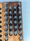Steel Tag Letter A-z Dies 1 8  Stamp Wood Metal With Box
