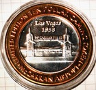 Mccarran Airport Casino Las Vegas  6 Oz 999 Silver Strike 1990s  10chip 1958