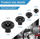 4pcs Low Profile Impact Socket Adapter Set  Drive Ratchet Adapter Set  Magnetic