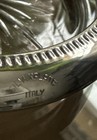 Vintage Italy Crystal Glass Silver Plated Stackable Coasters Starburst 4