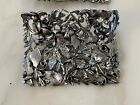 Vintage Musi Shoe Clips Rectangle Leaves And Vines 