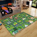 Road Map Carpet For Kids - Kids Rugs For Playroom Car Rugs For Playroom Toy C   