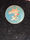 1984 Sarajevo Yugoslavia  Olympic Games Official Mascot Vucko Wolf Pin Badge
