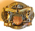 Patriotic Belt Buckle Us Constitution 1987 Never Worn