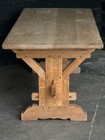 7  French Antique Farm Table Desk Library Table In Solid Oak