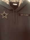 Nfl Onfield Apparel Therma-fit Gray Hooded Sweatshirt Pullover Size L Logos