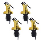 4 Pcs Oil Bottle Stopper Liquor Plastic Material Dispenser Wine Pourer Lock Plug