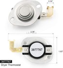 10x 3977767 Dryer High Limit Thermostat For Whirlpool Kenmore Wp3977767 3399693