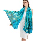 Womens 100  Mulberry Silk Long Large Neck Scarf Hijab Shawl Travel Wrap