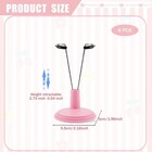 Adjustable Doll Stand Display Holder Support Pink Mini 4-8 Inches Dolls