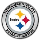 Nfl Pittsburgh Steelers 1 Oz Silver Colorized Round  w box 