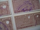 1940 s India Revenue Court Fee Stamps  One  Four  Eight  Twelve Annas  1as  4as