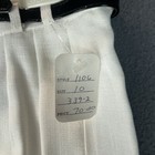 Vtg Attitudes Jendrian Pencil Skirt Sz 10 Nwt White Linen Lined Belt Midi 70s
