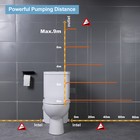 Macerating Toilet System With 600w Pump Upflush Toilet For Basement Dual Flush