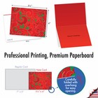 10 Assorted Merry Christmas Note Cards With Envelopes - Fleur De Noel M2261