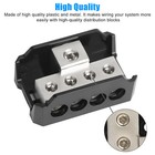 2pcs 1 0 Gauge Input To 2 X 1 0 Gauge Output Power ground Distribution Block Set