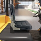 New Black Tractor Seat Universal W  Backrest Slide Track Steel Compact Mower