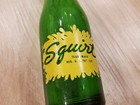 Rare  Vintage Squirt  7oz 7 Ounce Green Glass Bottle - No Red On Bottle