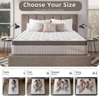 12 Inch Queen Mattress Medium Firm Hybrid Gel Memory Foam Pocket Spring