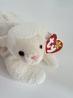 Ty Beanie Baby Fleece White Lamb Sheep 1996 Plush Toy Beanie Babies Vintage