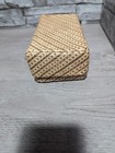 Vintage 7 5x4x3  Woven Seagrass Wicker Rattan Rectangle Basket Trinket Decor Box