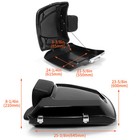For 97-24 Harley Touring Road Street Glide Razor Pack Backrest