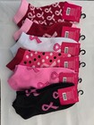 6pairs Womens Low Cut Socks Breast Cancer Awareness Pink Ribbon Shoe 4-10