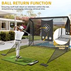 Sturdum Golf Hitting Net 10x7ft Heavy Duty 32mm Steel Frame For Backyard Driving