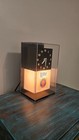 Vintage Miller Lite Beer Cube Clock With Light 9  A Fine Pilsner Beer   Works  