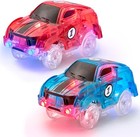 Ultimate 2 Pack Led Magic Cars For Race Tracks - Perfect Gift For Kids Ages 3 