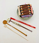 Las Vegas Souvenirs Ashtray Matches   Swizzle Sticks 70s Vtg 4 Casinos Nos Nuc