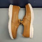 Skechers Go Step Boating Shoes Womens Size 8 Brown White Leather Moc Toe 14447