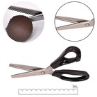 Fabric Pinking Shears Craft Scissors   serrated Scalloped Stainless Steel Handl   