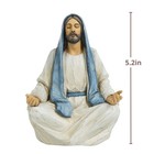 Jesus Christ Statue Meditation Jesus  5 Inch Hand-painted Jesus In Silent Pra   