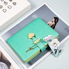 Heart Shaped Lock Diary With Key pu Leather Journal Secret Notebook With Green