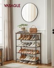 5-tier Shoe Rack Storage Organizer  Holds 12-16 Pairs  Steel Frame  Space-saving