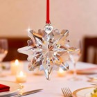 2025 Crystal Snowflake Ornament Clear Faceted Christmas Sun Catcher Home Decor