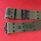 Us Military Army Wwii Ww2 Pistol Canvas Web Belt Od Green Dated 1944