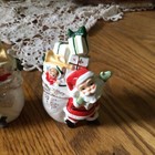 Rare Vtg Mcm Lefton Santa Claus Pair Toy Sacks Christmas Salt Pepper Shakers