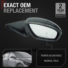 Passenger Side Mirror For Nissan Sentra Power Non-heated Manual Fold Convex T   