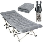 Folding Camping Sleeping Cot For Adults Heavy Duty Outdoor Bed With Carry Bag