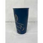 Starbucks Tumbler Siren Gold Outline Anniversary Collection Navy Blue Cup 12 Oz