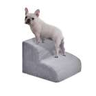 2 3 4 Steps Memory Foam Dog Stairs Pet Ramp For High Bed Couch - Removable Cover
