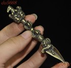 3 8 tibet Buddhism Temple Bronze Horse Head Vajra Phurpa Dagger Equipment Statue
