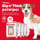 Petkin Pet Wipes Big  n Thick Extra Large Pet Wipes - 4 Pack