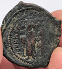 Byzantine Heraclius Constantine Ae Follis Constantinople Overstruck Raw