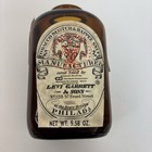 Vintage Levi Garrett Sons Snuff Bottle Jar Empty Scotch Rappee 4 Dots J8h