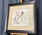  tic Tac Toe  Original Mixed Media Collage Painting By Cadillac Jones  Signed