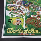 Worlds Of Fun Kansas City Mo 1987 Vintage Theme Park Souvenir Map